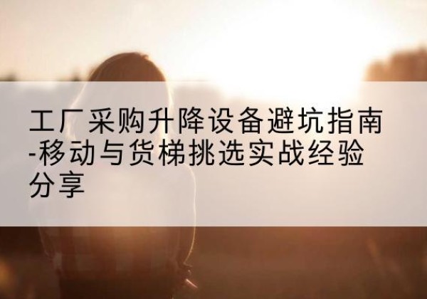 岑溪移动式升降机怎么选-工厂采购升降设备避坑指南-移动与货梯挑选实战经验分享